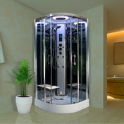 Premium Steam Shower - Chrome Frame/Clear Glass